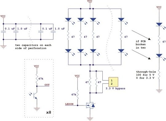 qtr-8a 8′ infrared sensor - analog - pl-960 circuit diagram